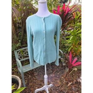 Saks 5th Ave Cashmere Collection Size Large Cable Knit Sweater